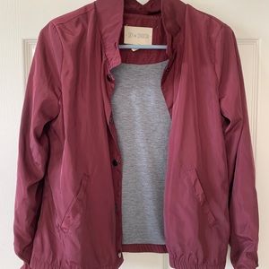 Maroon Bomber Jacket